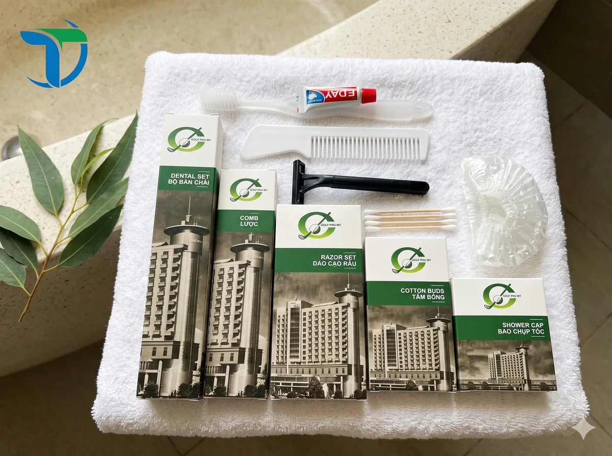 Bộ Đồ Dùng Một Lần Cho Phòng Tắm Khách Sạn (Amenities Set Tiêu Chuẩn)